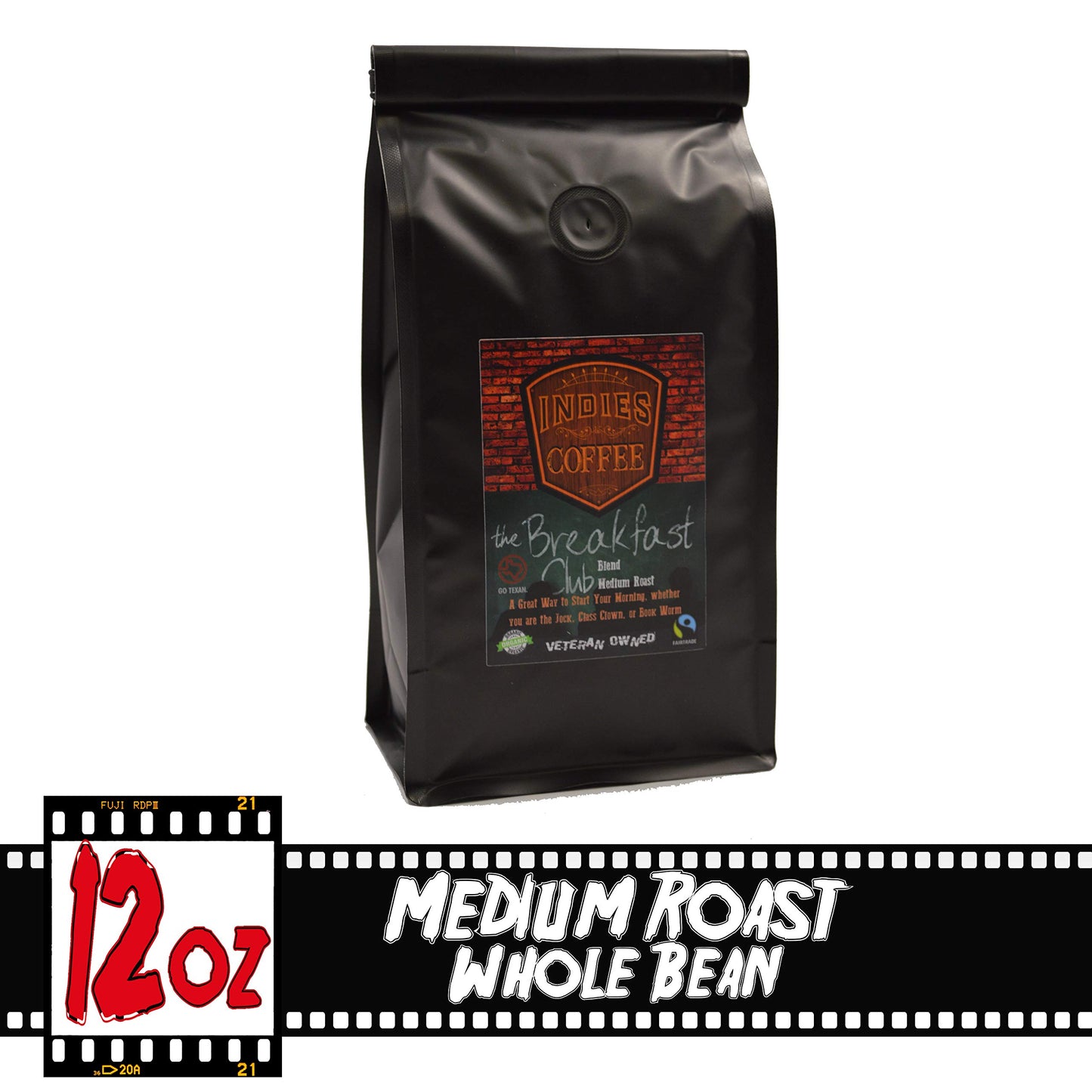 The Breakfast Club Organic Fair Trade Breakfast Blend Whole Bean Coffee