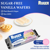 RUGER Sugar-Free Vanilla Wafers 1.6 Ounce (Pack of 12) - Delightfully Crisp & Creamy Treats - Natural Ingredients, Non-GMO, Vegan, No Artificial