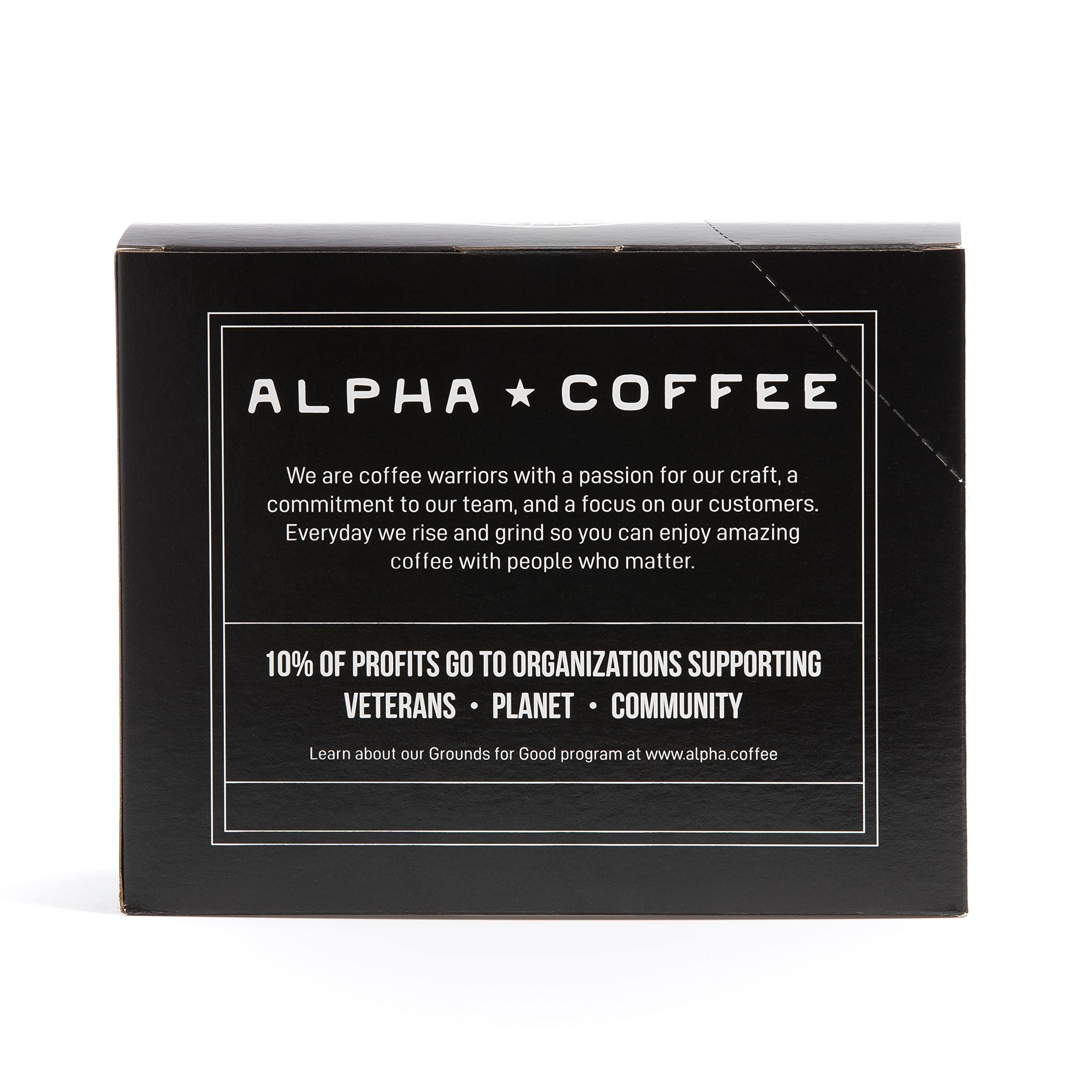 Alpha Coffee - 24 Count Coffee Pods - Premium Gourmet Craft Coffee | Veteran Owned - Specialty Small Batch Roasted Coffee | 100% Arabica Beans ((Pack