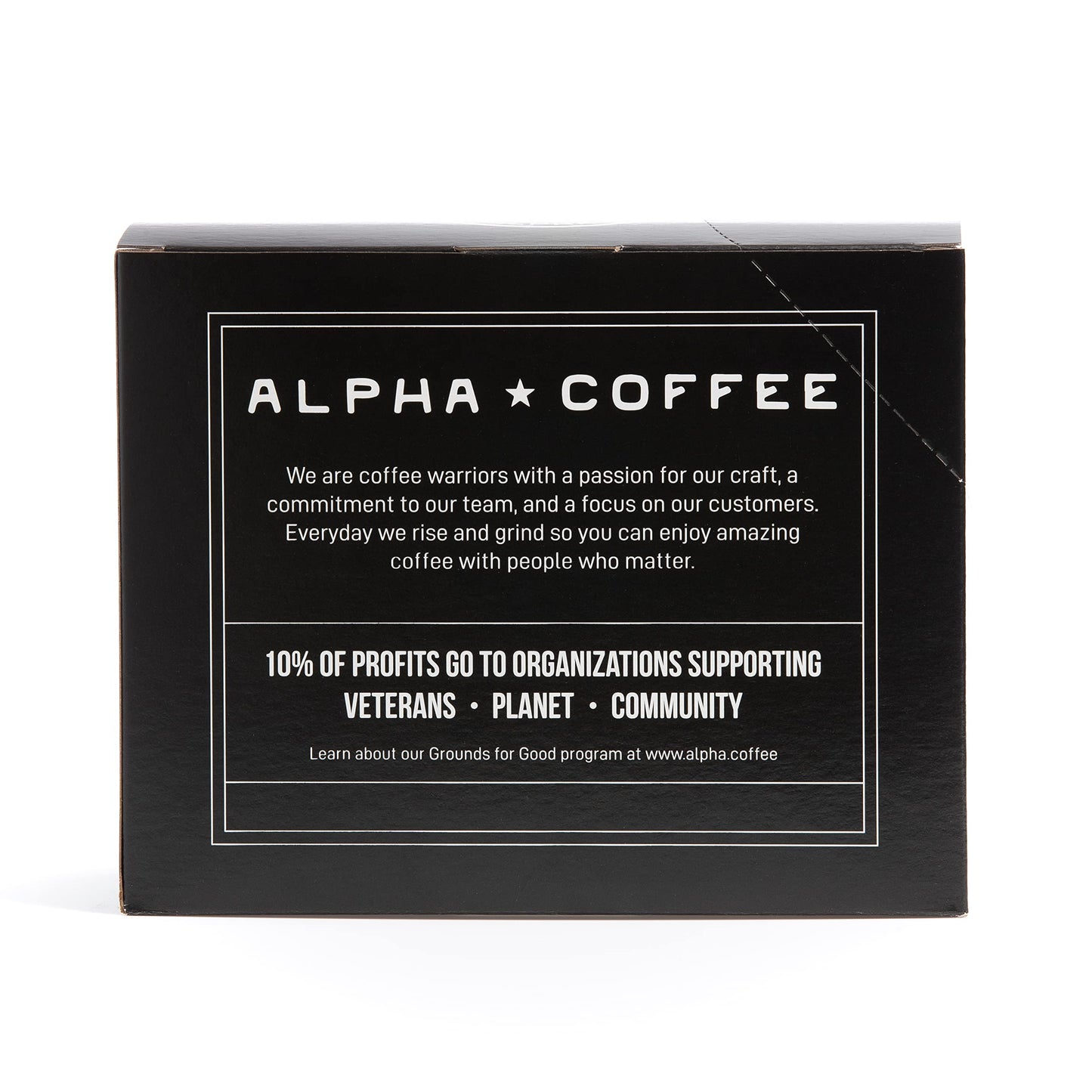 Alpha Coffee - Double Barrel Black - 24 Count Coffee Pods - Premium Gourmet Craft Dark/French Roast Coffee | Veteran Owned - Specialty Small Batch