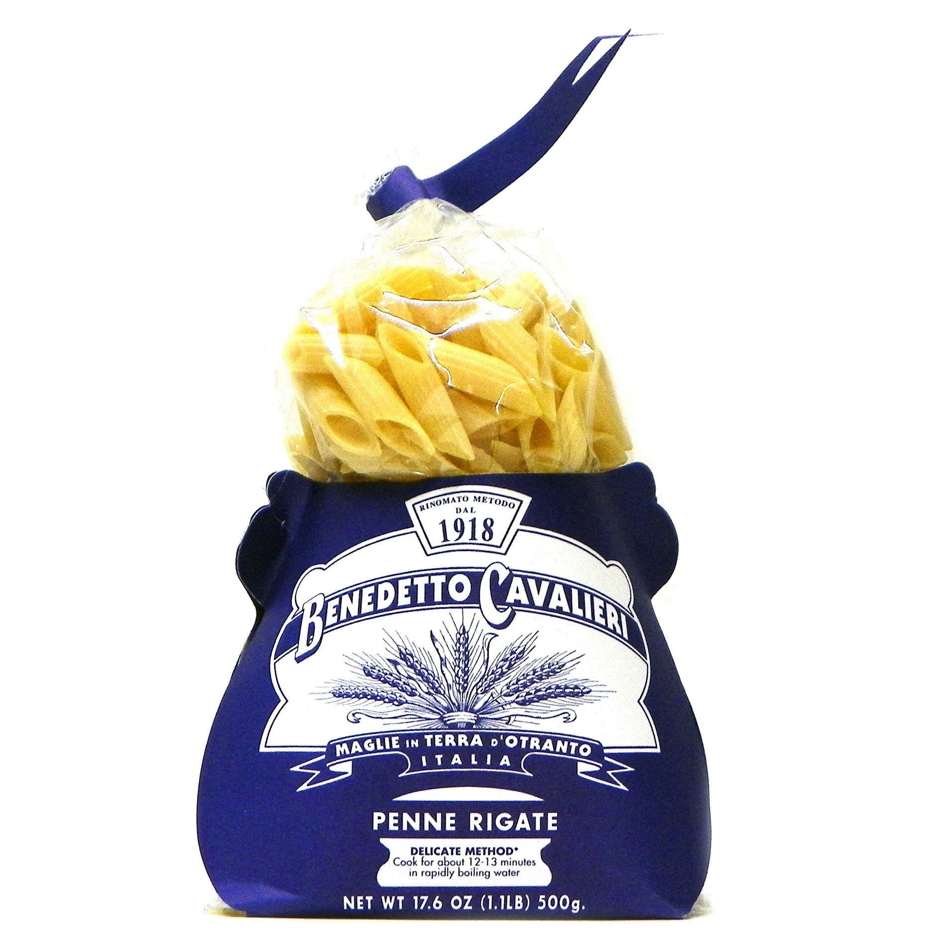 Benedetto Cavalieri Penne Rigate, 17.6-Ounce Bags (Pack of 2)