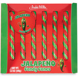 Archie McPhee's Jalapeño Candy Canes - 6 Count, 9 grams Each - Mexican Cuisine Inspired Holiday Candy, Perfect Christmas Stocking Stuffer and Gag Gift