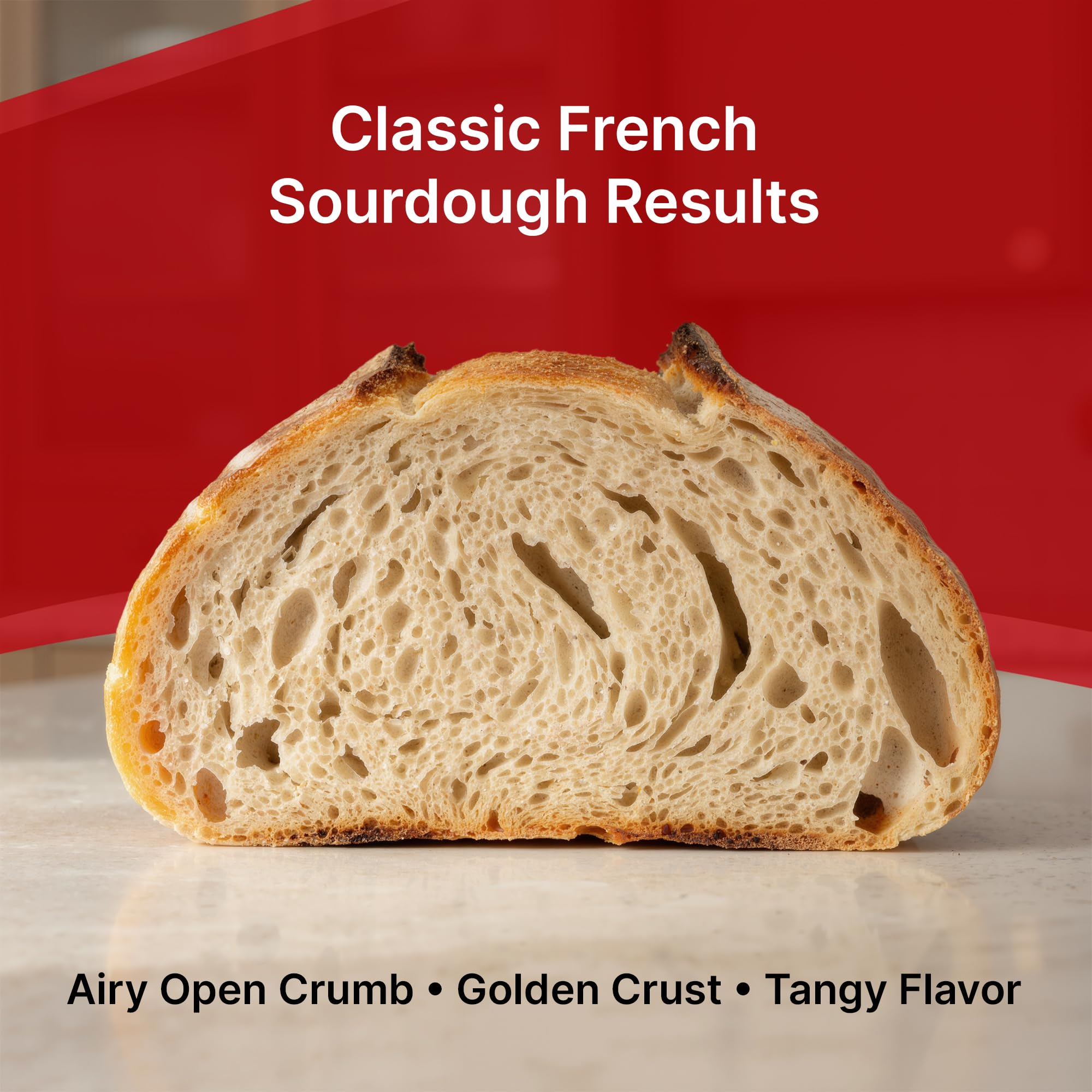 2 Pack Premium Sourdough Starter - French Style Heirloom Dehydrated Sour Dough Starter Culture with Simple Activation Instructions for Homemade