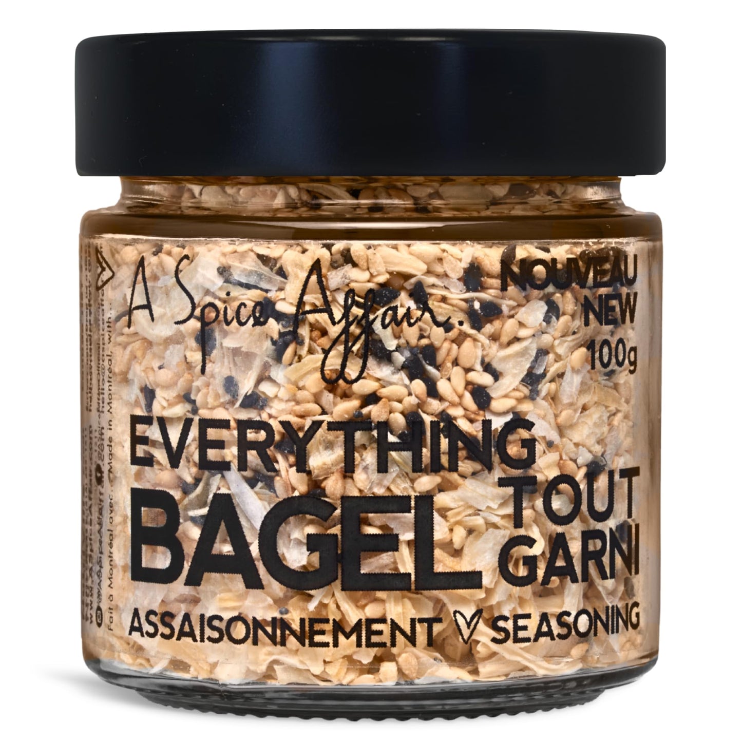 A Spice Affair’s Everything Bagel Seasoning | Crunchy, Savory & Addictively Good Blend | All-Natural, Non-GMO, Filler-Free | Perfect for Avocado