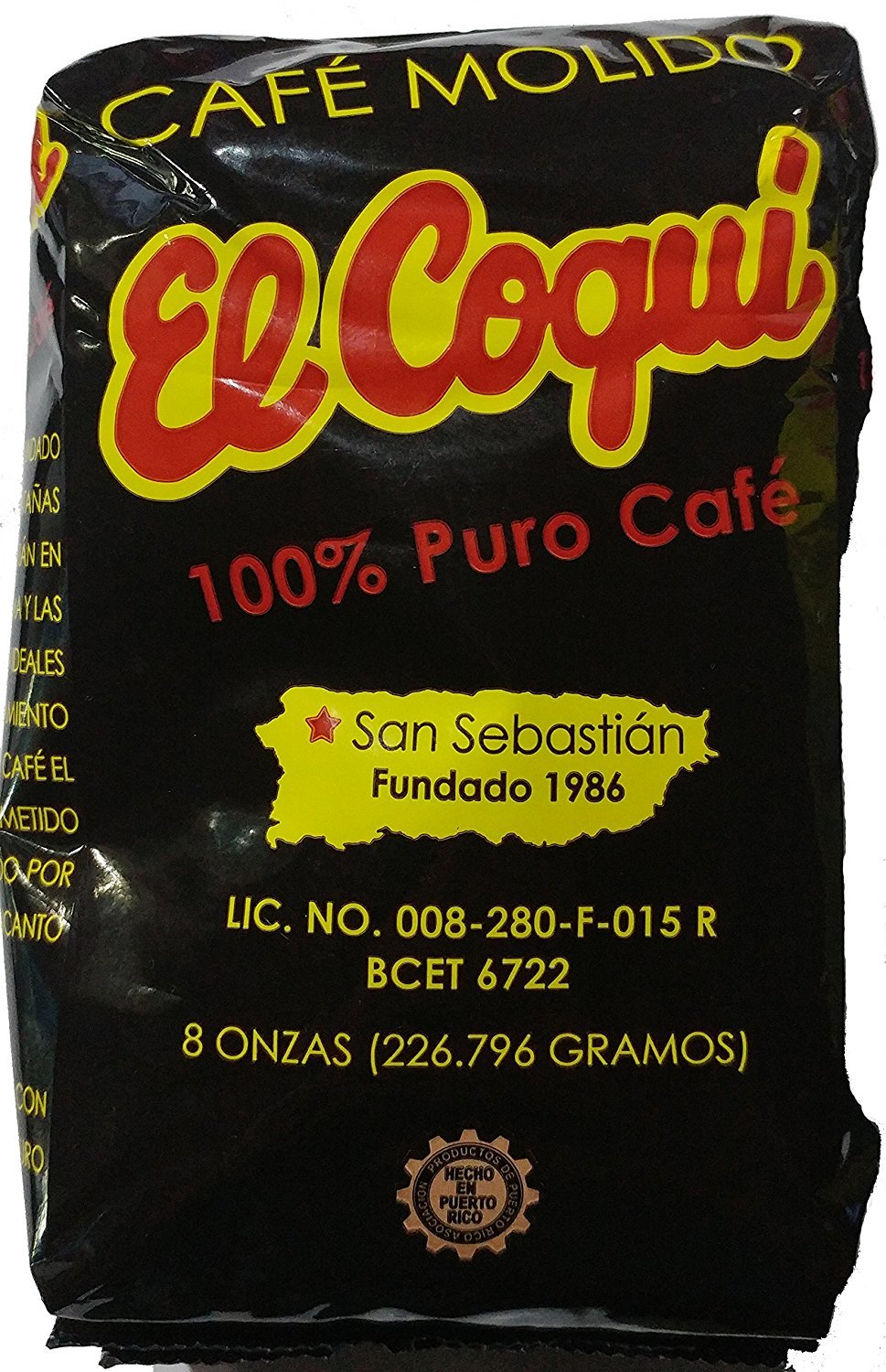 Puerto Rican Variety Pack Ground Coffee - 4 Local Favorites in 8 Ounce Bags (Lareno, Rico, Coqui and Crema)