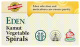 Eden Organic Kamut Vegetable Spirals, 12 oz, 100% Whole Grain, Non-GMO,