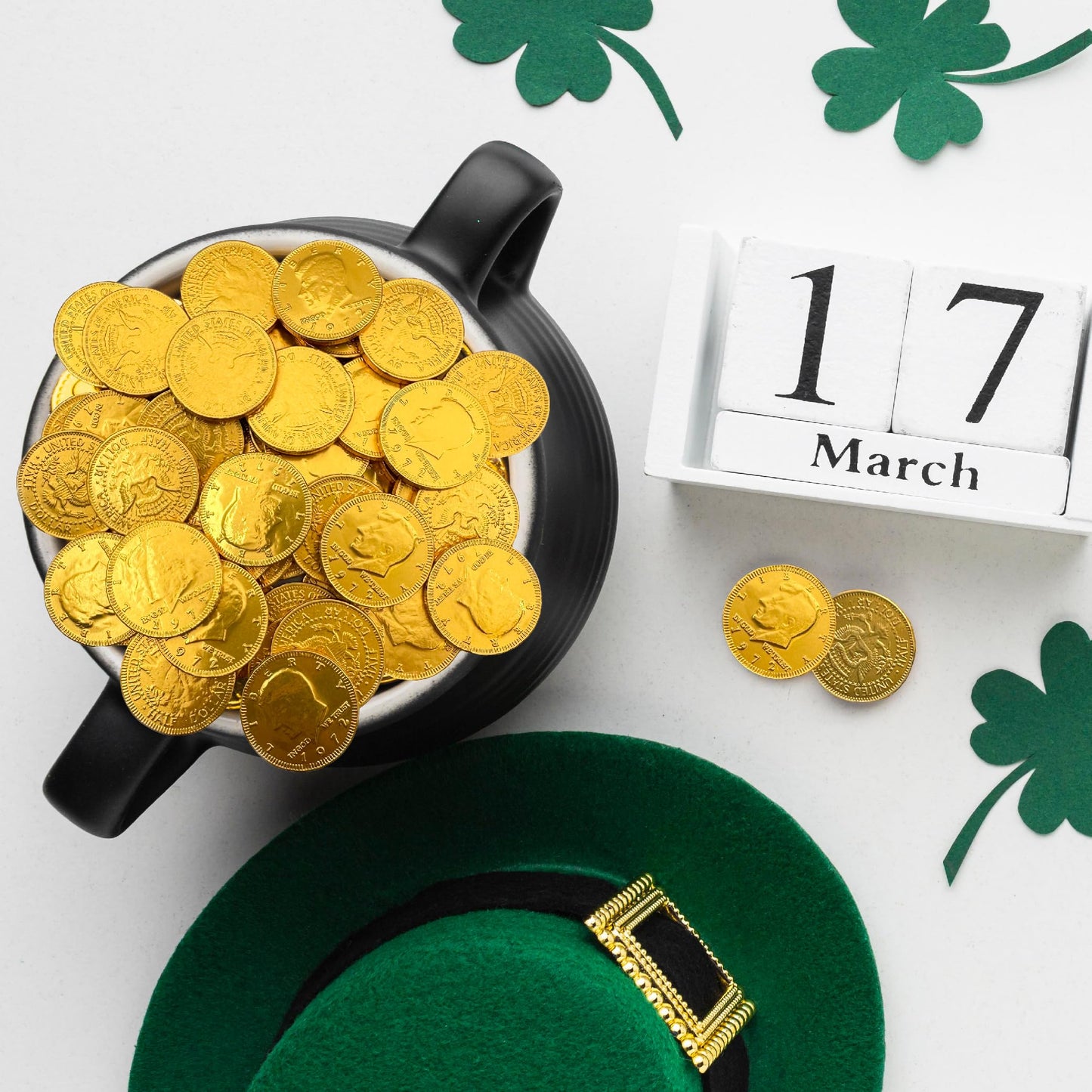 Chocolate Coins | 2 Pound Bag | Gold Coins Chocolate | Individually Wrapped Pirate Coin Candy | Bulk Gold Candy for Goodie Bags, Parties & Holiday
