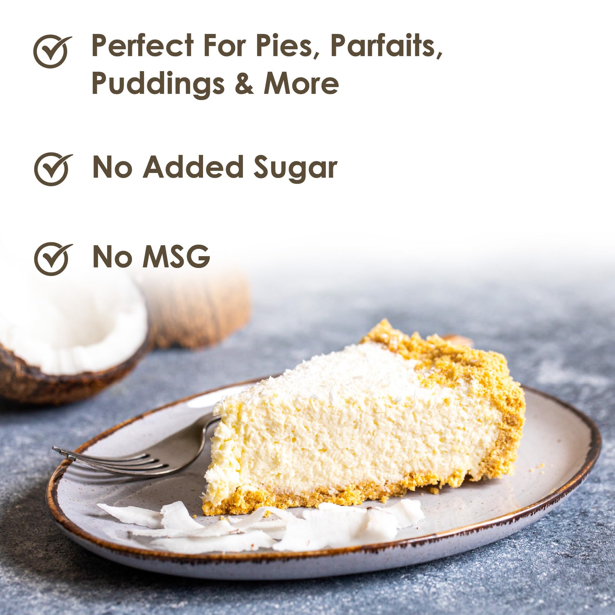 Rawleigh Coconut Pie Filling & Dessert Mix (16 oz / 454g) - Classic Homemade Coconut Cream Pie Mix, Easy Cook Dessert Base, Rich & Creamy Filling