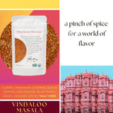 Spice Hut - Organic Vindaloo Masala Powder, No Salt, Flavorful Spicy Indian Seasoning Vindaloo Curry Powder for Cooking Goan Food - Meat, Seafood