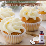 Happy Home Flavoring Imitation Coconut Baking Flavor Emulsion - Certified Kosher, 4 oz.