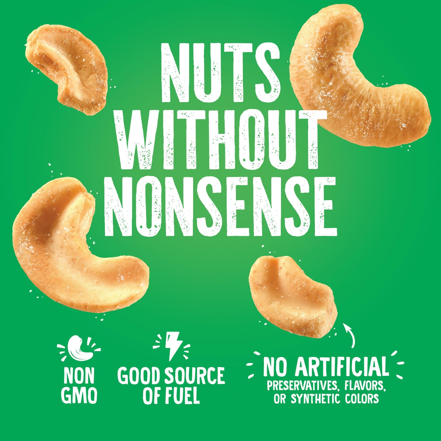 Emerald Nuts Roasted and Salted Cashews 7ct (1-Pack), 100-Calorie Individual Packs, Plant-Based Protein, Kosher Certified, Non-GMO, Contains No