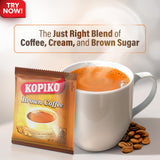 Kopiko Brown Instant Coffee Mix - Authentic Indonesian Volcanic Coffee - Taste the Irresistibly Delicious Coffee with Brown Sugar (0.88 OZ/25gr x 30