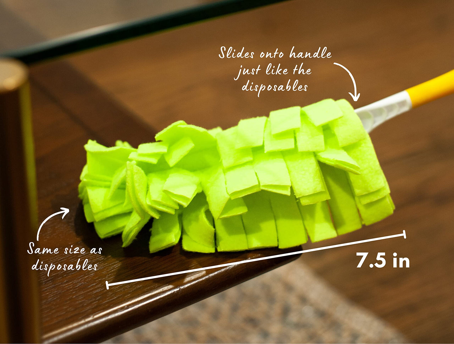 Xanitize Fleece Refills for Swiffer Hand Duster - Reusable, Dry Duster - 5-Pack Rainbow (Pastel)