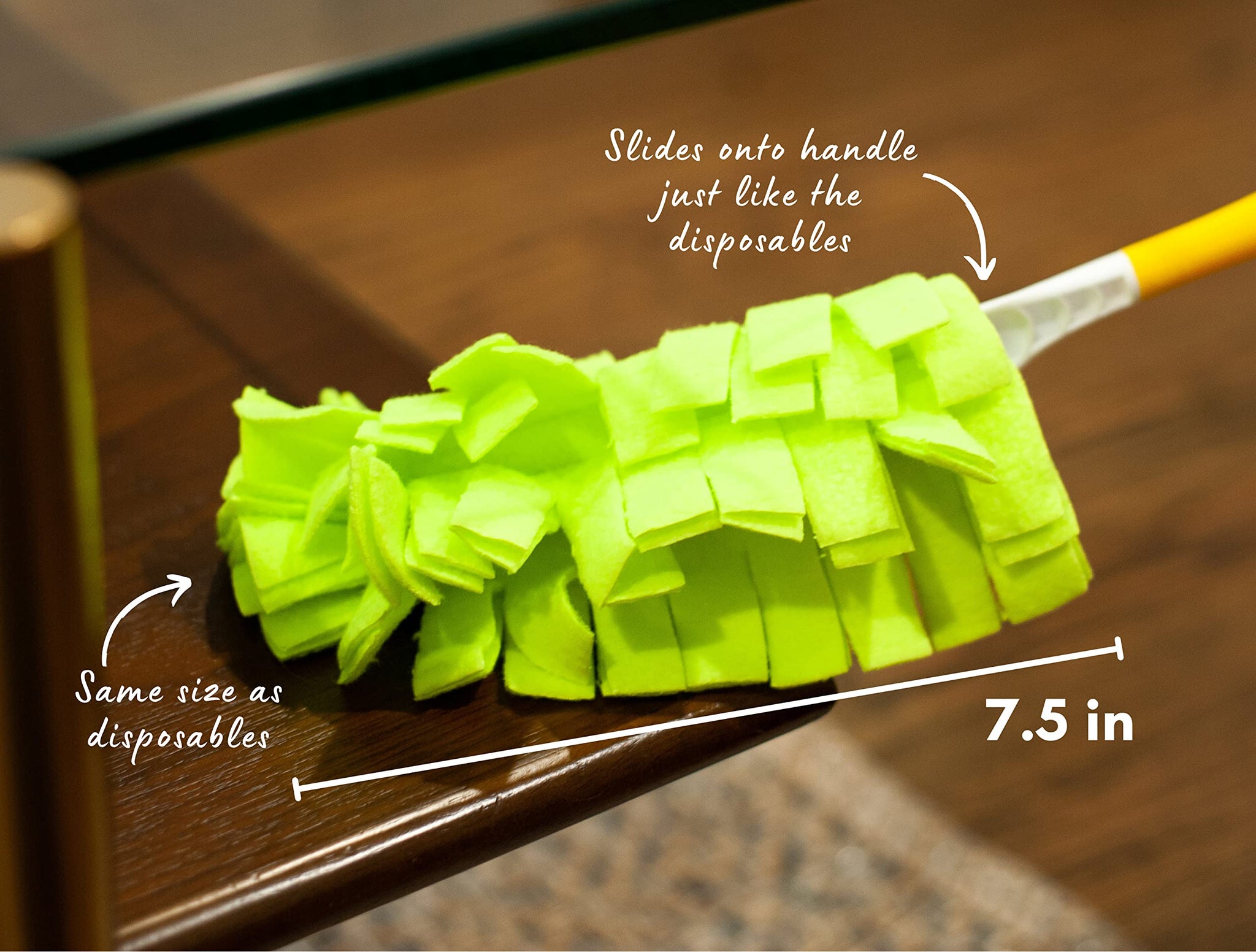 Xanitize Fleece Refills for Swiffer Hand Duster - Reusable, Dry Duster - 5-Pack Rainbow (Pastel)