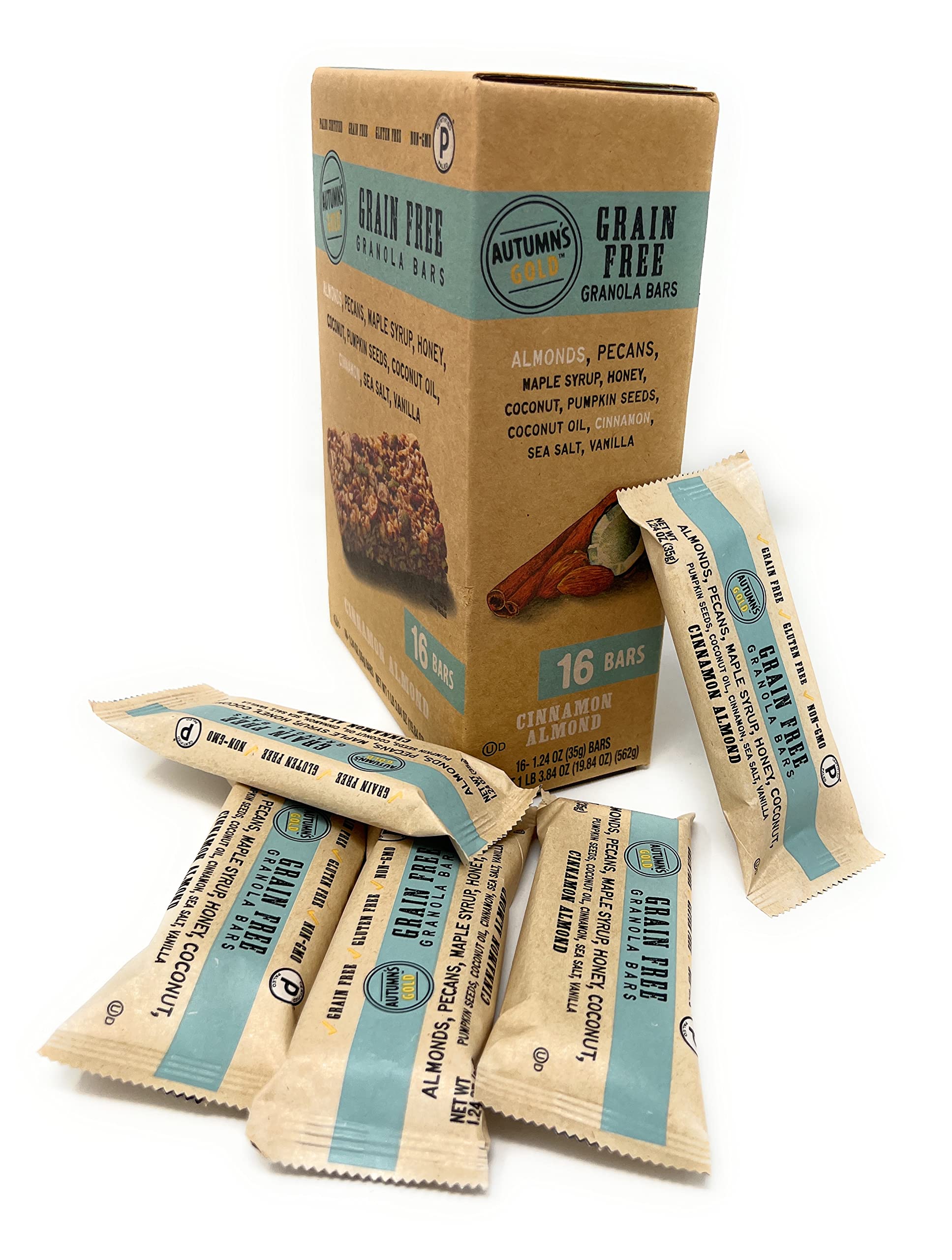 Bulk Snack Bars (Autumn's Gold, Cinnamon Almond, 16-pack)
