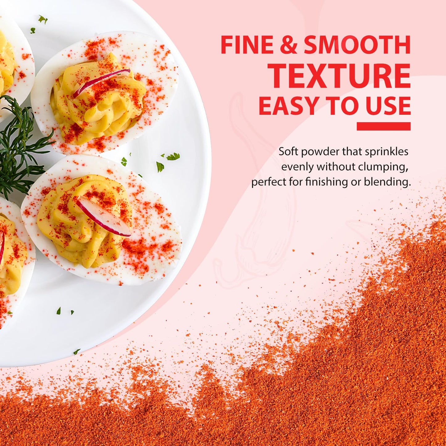 Soeos Paprika Powder, 16 oz (Pack of 1), Sweet Paprika Seasoning for Marinade, Cooking, Grilling, Dipping, Perfect for Chicken, Pork, Beef