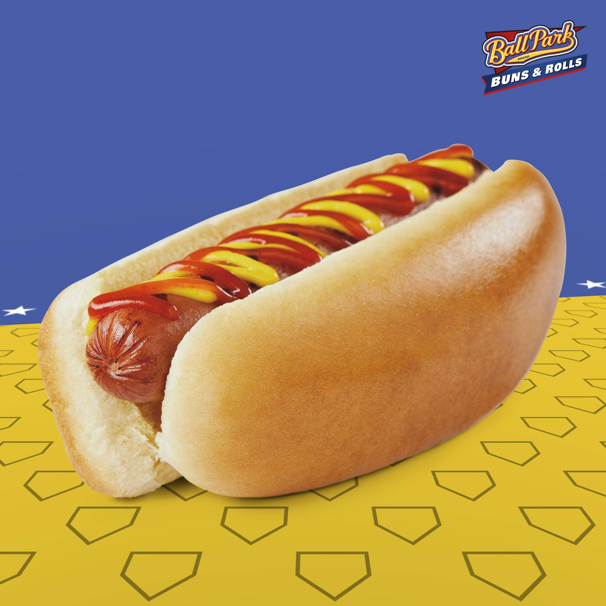Ball Park White Hot Dog Buns, 8 count, (1.75 oz each), Kosher Hot Dog Buns, 14 oz Bag
