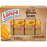 Lance Sandwich Crackers, Whole Grain Cheddar Cheese, 8 Ct Box