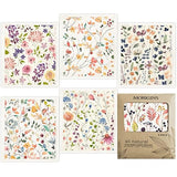Morigins Floral Swedish Dish Cloths - 6 Pack Reusable Compostable Kitchen Cloth,Cellulose Sponge Dish Cloths Dish Towel Set