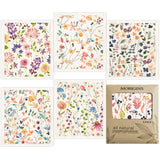 Morigins Floral Swedish Dish Cloths - 6 Pack Reusable Compostable Kitchen Cloth,Cellulose Sponge Dish Cloths Dish Towel Set