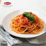 Granoro Dedicato Bucatini #11 - Authentic Italian Pasta, Made from 100% Puglia Durum Wheat Semolina, Non-GMO, Vegan, 1 lb Bags (Pack of 2)