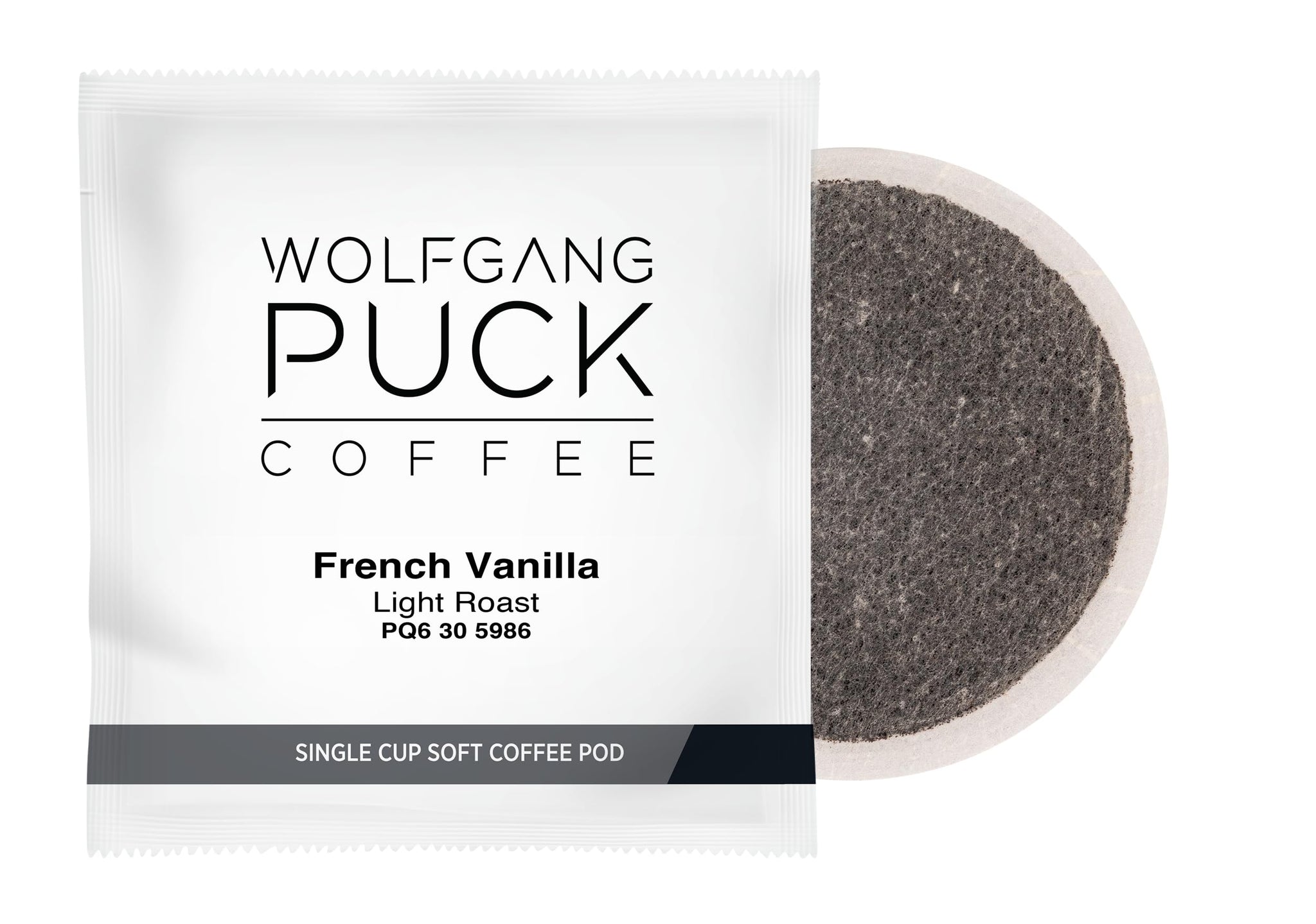 Wolfgang Puck Coffee, French Vanilla Coffee, 9.5 Gram Pods, 18 Count (WGP016443)
