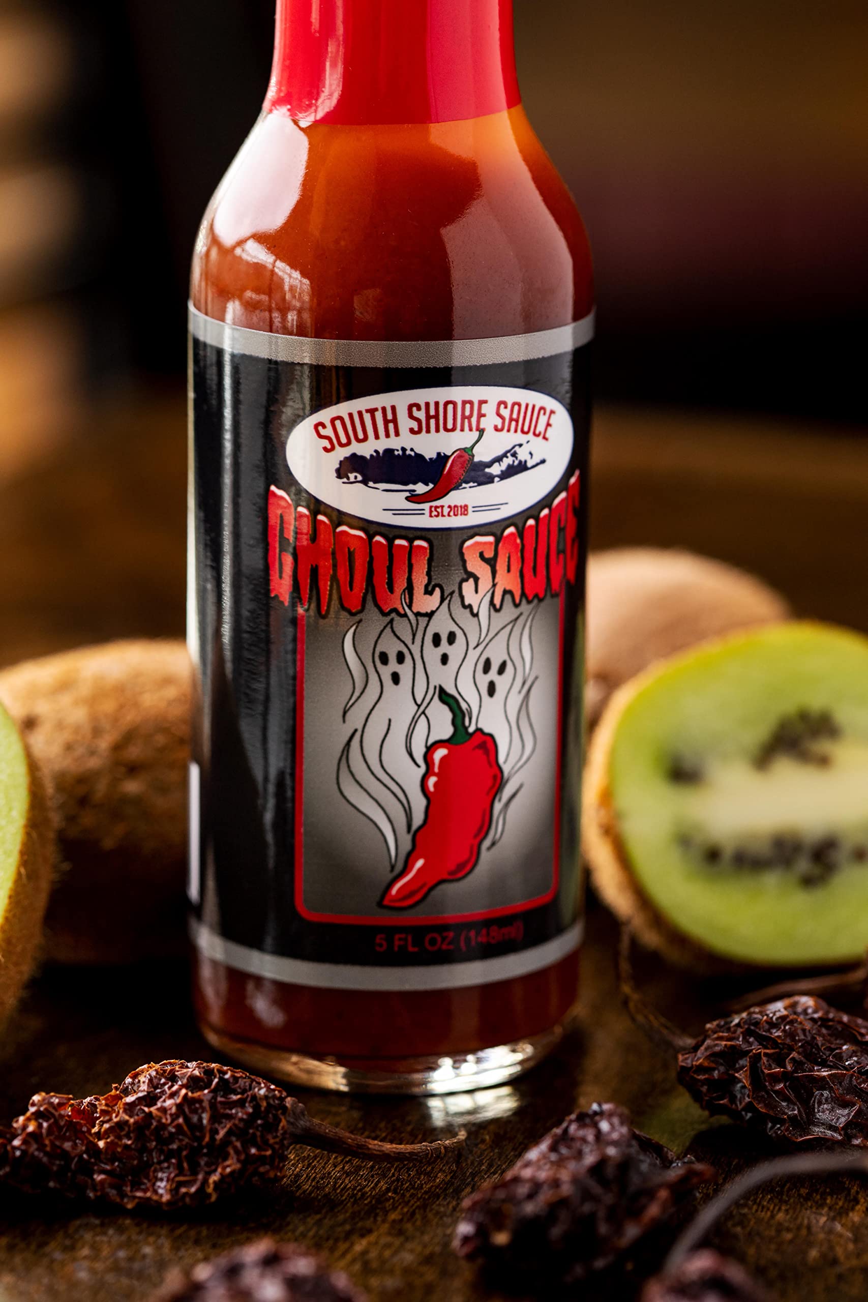 SOUTH SHORE SAUCE gourmet hot sauce ghost pepper GHOUL SAUCE medium, 5oz, 1 Fl Oz