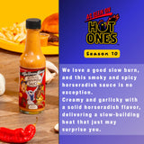 TorchBearer Sauces Headless Horseradish Ghost Pepper Hot Sauce 5oz, Heat level 6 - Featured on Hot Ones - All Natural, Extract-Free, Made in USA