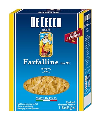 De Cecco Semolina Pasta, Farfalline No.95, 1 Pound