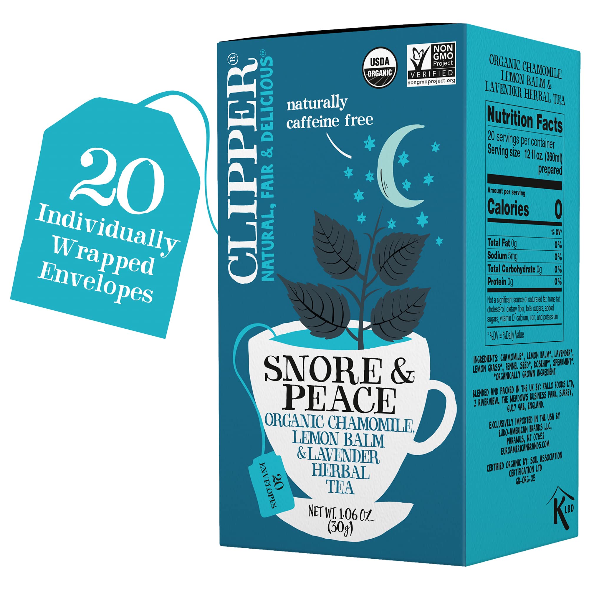 Clipper Tea Snore & Peace Org - 1.060 Ounce