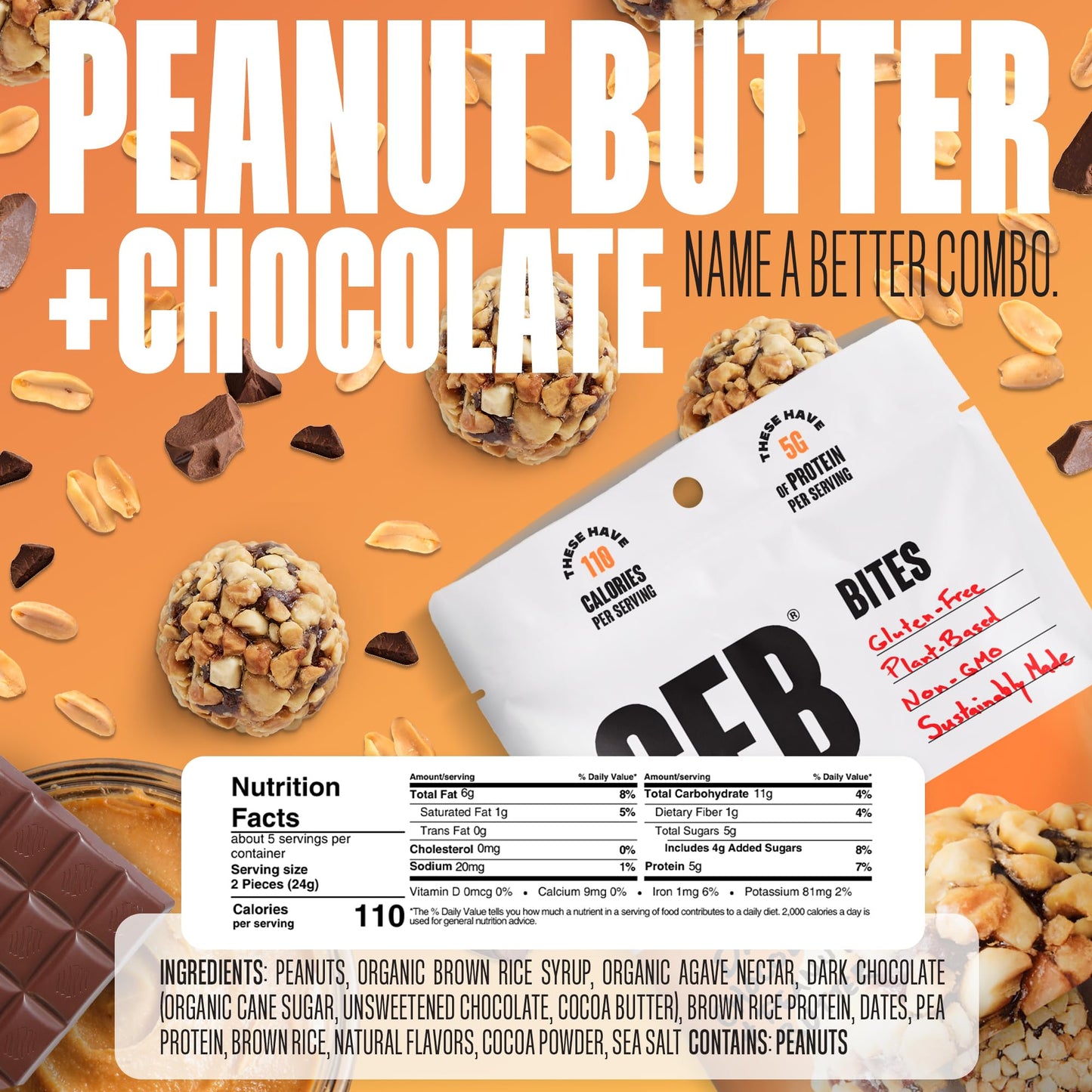 The GFB Variety Pack Protein Bites - Gluten Free, Plant Based, Non GMO, Sustainably Made - Ridiculously Tasty, Healthy, Vegan, Protein Energy Balls, 4