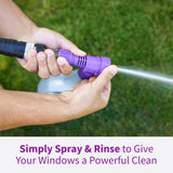 Rejuvenate Window Cleaner, 32 Ounces, Non-Toxic Outdoor Window Cleaner With Hose-End Adapter Quickly Removes Dirt For A Spot- And Streak-Free Shine, 2