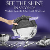 Blitz Silver Shine Polish Liquid Silver Polish for Sterling and Silverplate Jewelry, Dishes, Flatware, Fixtures, & Decor Non-Toxic, Non-Abrasive