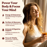 Cold Brew Mocha Iced Coffee, Instant Coffee Beverage with MCT Oil, Probiotics & Fiber, Smooth Mocha Flavor, Gentle Energy with 70mg Caffeine, Keto