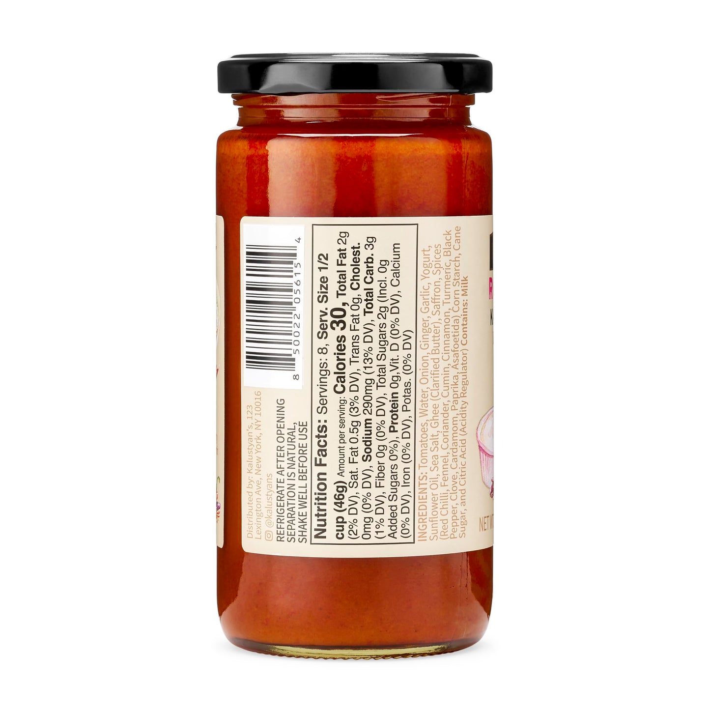 Kalustyan's Indian Curry Sauce - Rogan Josh Tomato Simmer Sauce for Fast, Flavorful Indian Food - Ideal with Vegetables, Chicken, Paneer or
