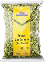 Rani Green Cardamom Pods Spice (Hari Elachi) 3.5oz (100g) ~ All Natural | Vegan | Gluten Friendly | NON-GMO | Kosher | Product of India