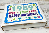RETRO CANDY YUM ~ 1989 37th Birthday Gift Ideas Nostalgic Candy Assortment from Childhood 37th Birthday Gifts for Men and Women 1989 Candy Box