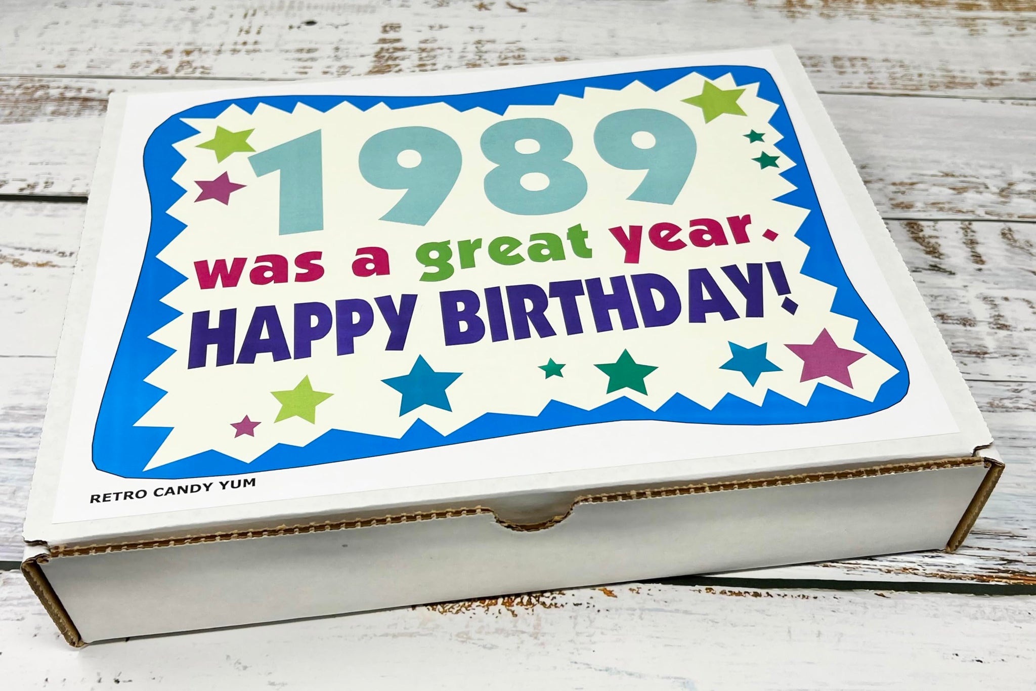 RETRO CANDY YUM ~ 1989 37th Birthday Gift Ideas Nostalgic Candy Assortment from Childhood 37th Birthday Gifts for Men and Women 1989 Candy Box