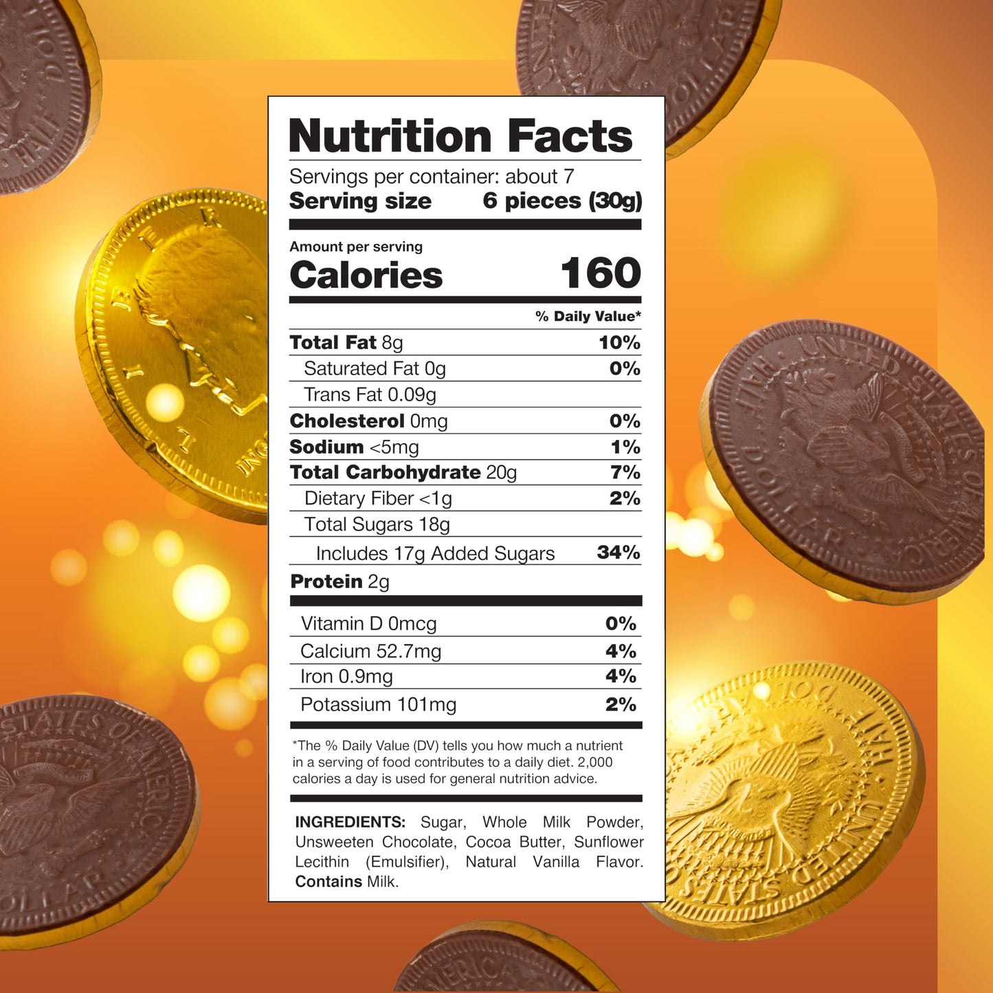 Chocolate Gold Coins - 40 Count Pack - Chocolate Coins Candy for Goodie Bags, Buffets, Gifting & Party Favors - Individually Wrapped Gold Candy Treats