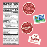 Back to Nature Classic Round Crackers, Non-GMO, Vegan Friendly Snack Cracker, Made with Wheat Flour & Sea Salt, Snack Happy, 6.5 oz Box