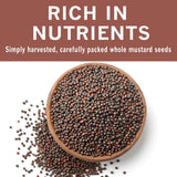 SPICES VILLAGE Black Mustard Seeds, 8 oz, Whole Mustard Spice for Pickling and Chutney, Kosher, Gluten Free, Non GMO, Resealable Bulk Bag