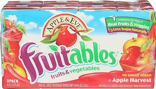 Apple & Eve Fruitables, Apple Harvest Juice, 8 Count, Pack of 1