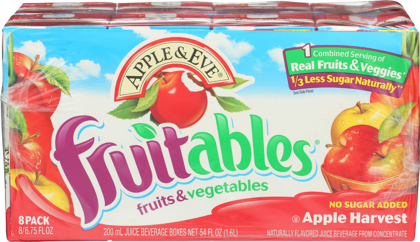 Apple & Eve Fruitables, Apple Harvest Juice, 8 Count, Pack of 1