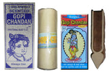 VRINDAVANBAZAAR.COM Gopi Chandan Tilak Powder Stick (Set-Small,Large,ROLL & Tilak)