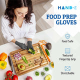 Hand-E Touch Grey Disposable Nitrile Gloves X Large 100 Count, Powder and Latex Free Medical Gloves for Exams and Surgical Needs - Food Safe