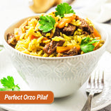 Baron’s Orzo Pasta Original | 1 Pack of 21.16oz Kosher Jars | Natural Israeli Rice-Shaped Orzo for Soups, Casseroles & Salads | Cooks in 10 Minutes