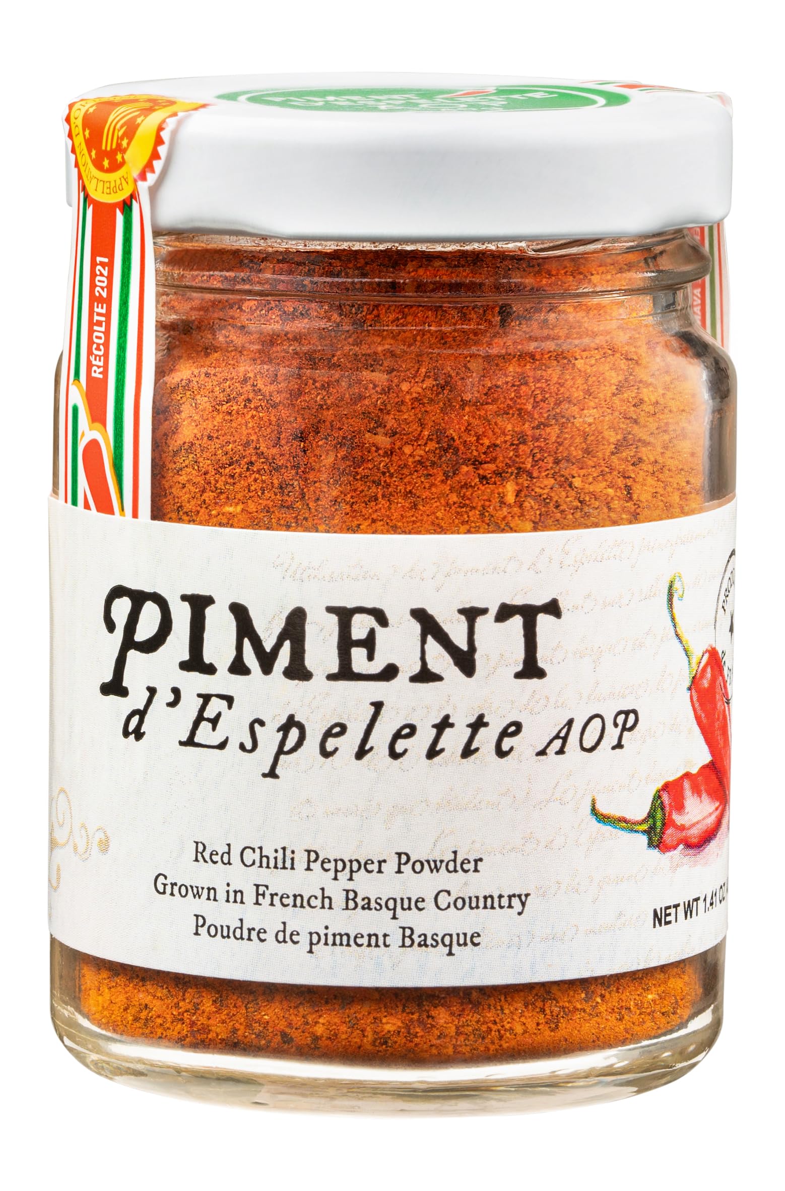 Gourmanity Piment d'Espelette Pepper Powder from Basque 2 Pack, France, Aromatic and Smokey with Mild Heat, Naturally Sun Dried Red Chili Seasoning