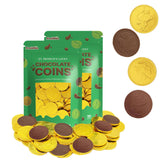 200-Count St. Patrick's Day Chocolate Coins Lucky Gold Coins Foils, Belgian Milk Chocolate Bag Nut-Free (200-Pack)