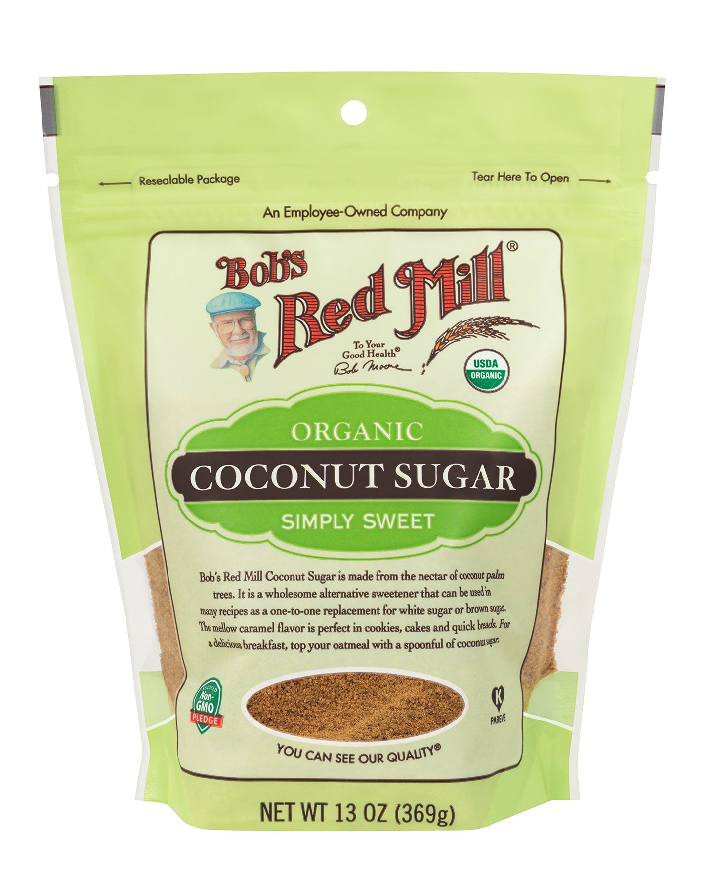 Bob's Red Mill Organic Coconut Sugar, 13oz (Pack of 1) - Non GMO, Vegan, Paleo Friendly, Kosher