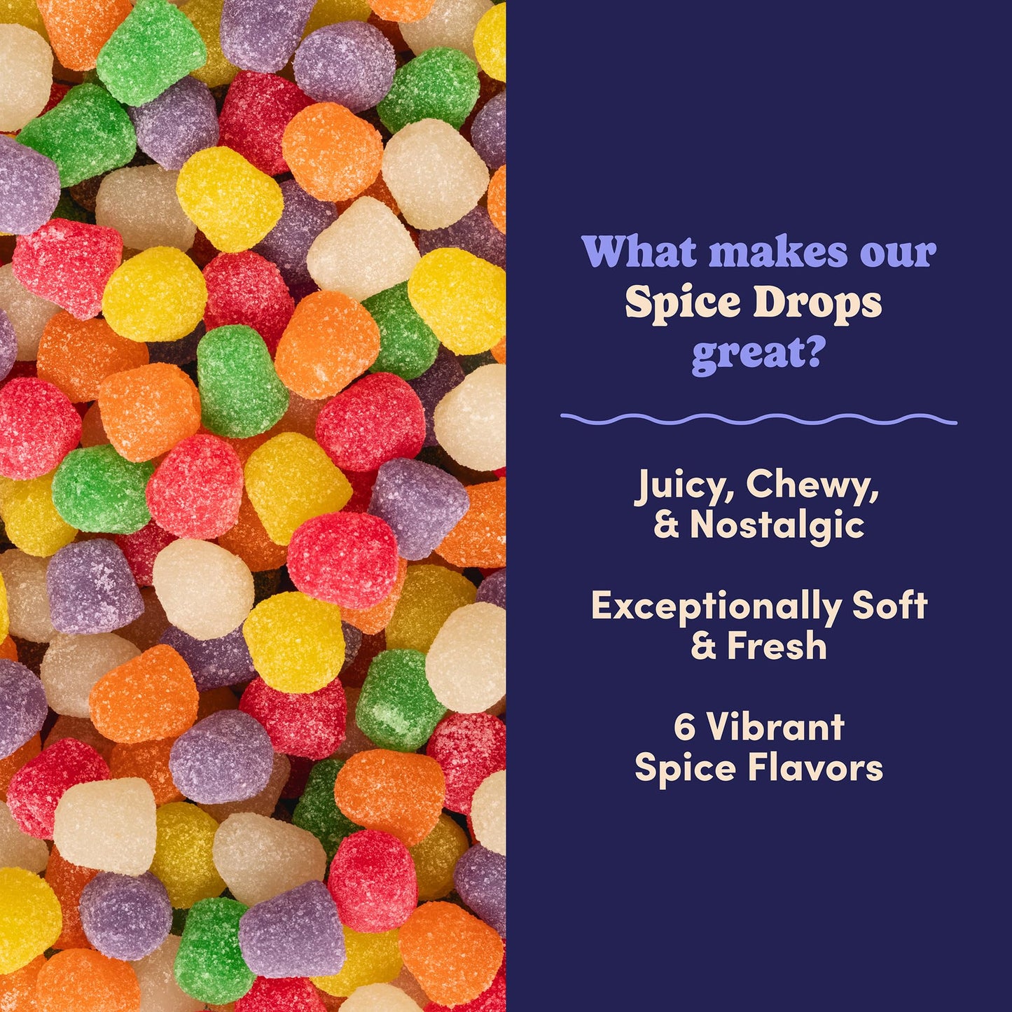 Nuts com Spice Drops Candy Classic Sugar Coated Gum Drops Candy in Clove, Cinnamon, Anise, Spearmint, Sassafras & Wintergreen - Chewy Jelly Drops